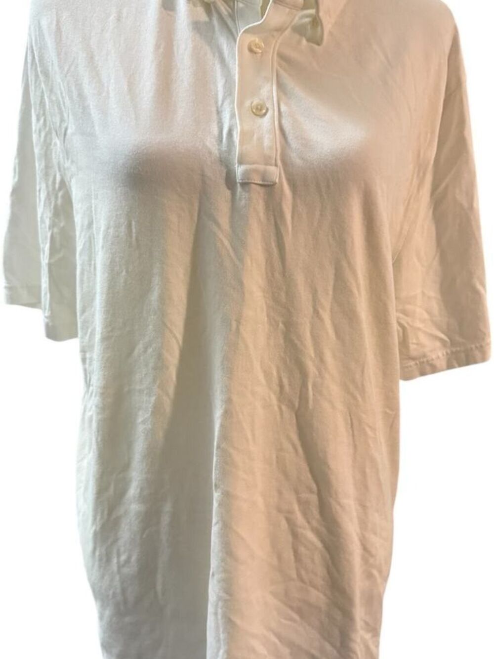 Faherty Brand Pima Cotton & Modal Polo Shirt, White, Men's XL